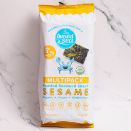 Sesame Organic Seaweed Snack, Multipack 6x5g - Honest Sea